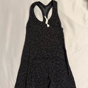 Black Leopard Print lululemon tank top